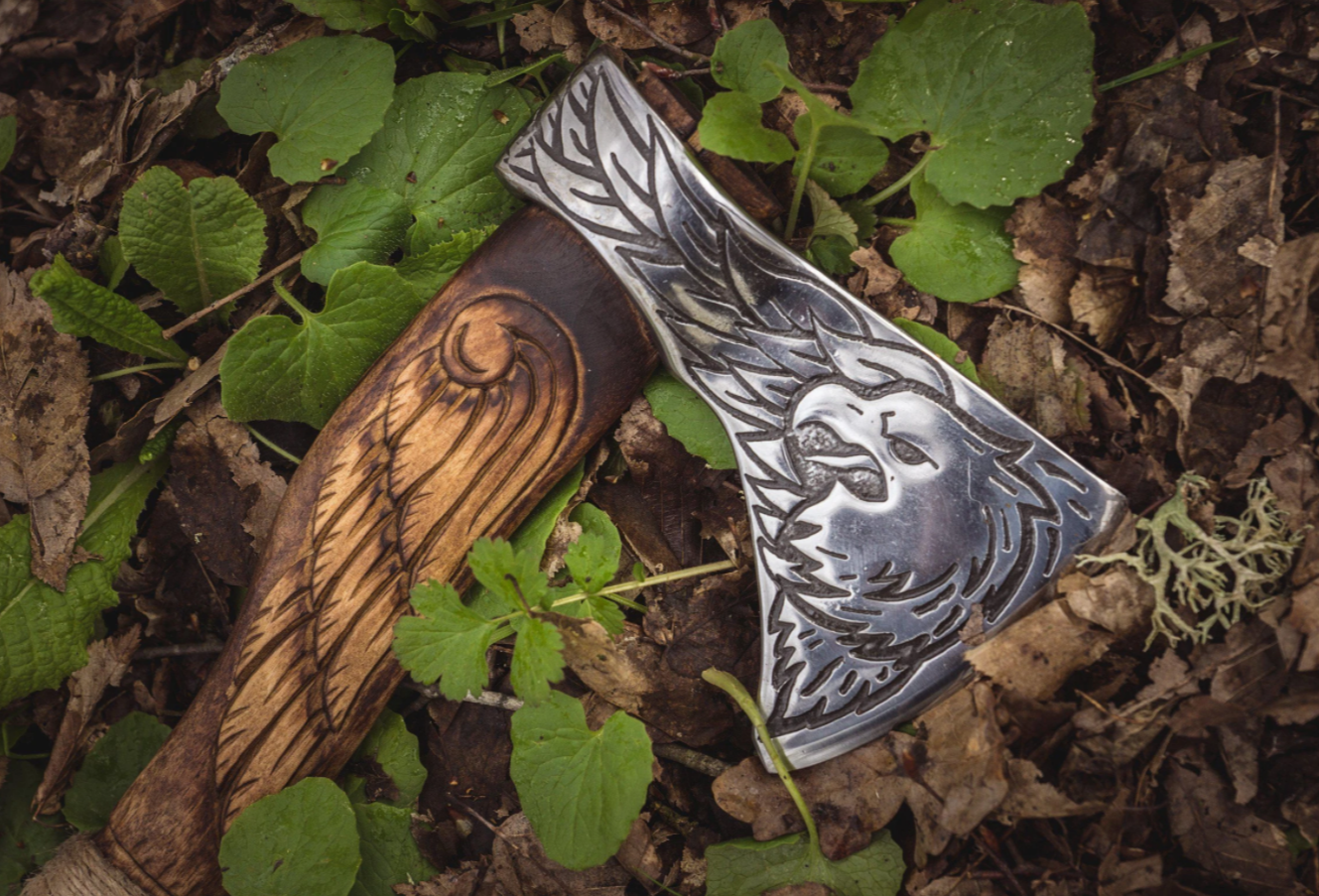 The Eagle Engraved Axe - A Symbolic Blend of Strength and Precision