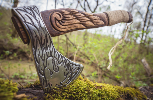 The Eagle Engraved Axe - A Symbolic Blend of Strength and Precision