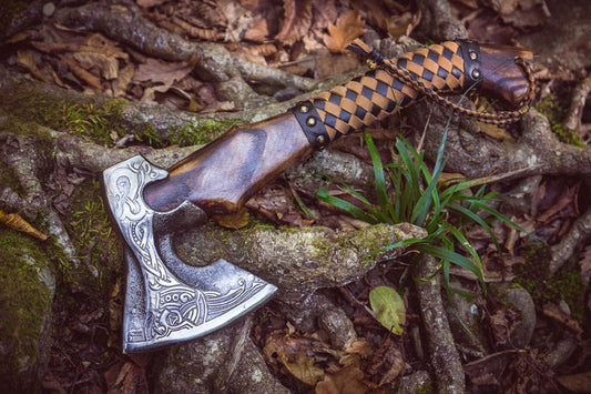 Valhalla Viking Axe Hand Forged Axe , Throwing Axe