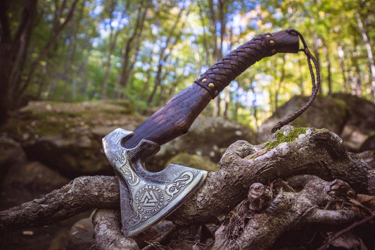 Valknut Viking Axe Handmade Throwing Axe